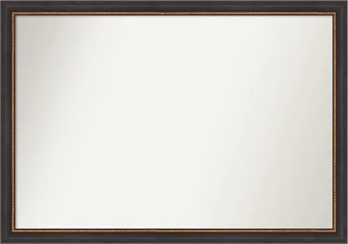 Miniatura 145 de Amanti Art Espejo de baño negro para sobre el fregadero, 23 x 23 pulgadas, espejo cuadrado negro Ashton, marco de madera tradicional mediano, se