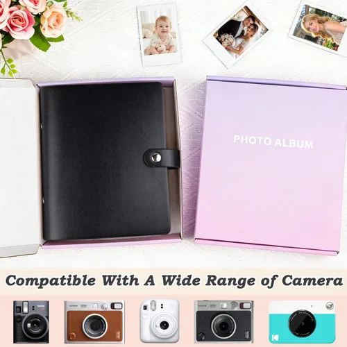 Miniatura 5 de Álbum de fotos de piel sintética de 320 bolsillos para Fujifilm Instax Mini, fotos Polariod de 2 x 3 pulgadas, libro de fotos con caja de regalo