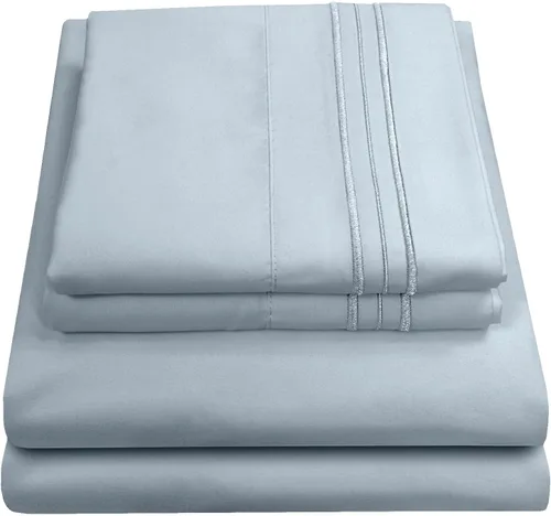 Miniatura 79 de Juego de sábanas de 1800 hilos – Sábanas de microfibra cepillada suave de calidad egipcia – Juego de ropa de cama de lujo con sábana encimera