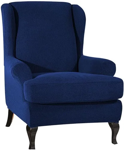 Miniatura 8 de Morbuy Funda para silla Wingback, fundas impermeables para silla con respaldo de ala, fundas elásticas lavables para silla con respaldo de ala