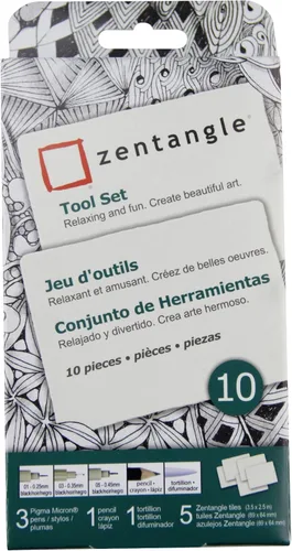 Miniatura 8 de SAKURA Zentangle - Azulejos renacentistas, 3.5 pulgadas, color marrón