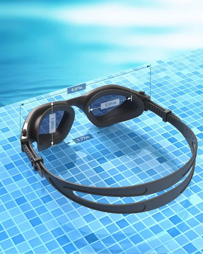 Miniatura 8 de ZIONOR Gafas de natación G1 SE antivaho para adultos, hombres y mujeres Marco Allblack de lente A5 dorado