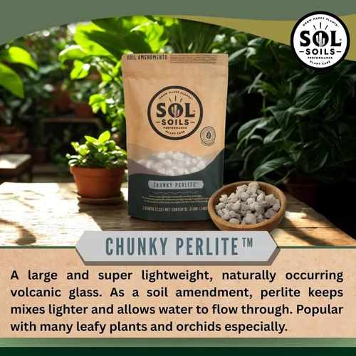 Miniatura 3 de Sol Soils Perlita gruesa para plantas, enmienda ligera y totalmente natural de suelo de vidrio volcánico para mejorar el drenaje y la aireación, 2
