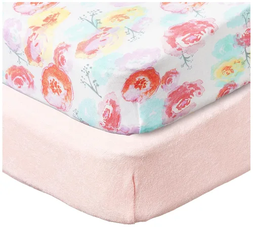Miniatura 30 de HonestBaby Funda para cambiador de algodón orgánico unisex para bebé y pijamas para niños pequeños, azul claro (algodón terry), paquete de 1 unidad