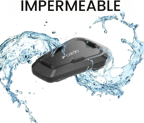 Miniatura 6 de Cardo Systems Spirit - Auriculares de comunicación Bluetooth para motocicleta, color negro, paquete doble