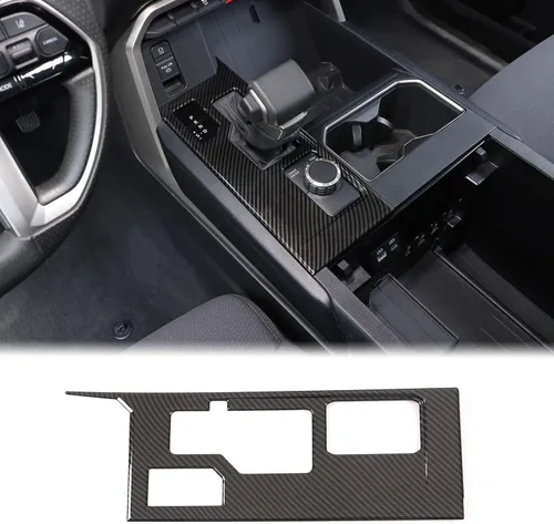 Miniatura 17 de Aunginsy Cubierta de Adhesivo del Panel de la Perilla de Cambios de la Caja de Control Central Compatible con Toyota Tundra/Sequoia 2022-2024 Coche