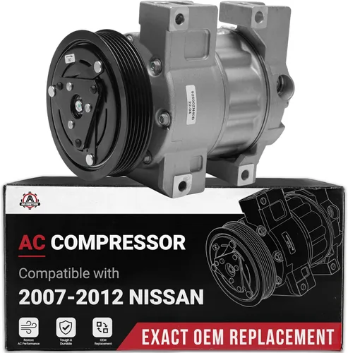 Miniatura 6 de Compresor de CA Honda CRV - Compatible con vehículos Honda CR-V 2002-2006, 2.4L - Reemplaza al compresor de aire acondicionado HVAC 10663AC