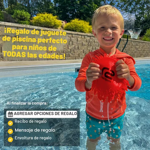 Miniatura 5 de Juegos de playa Disco volador para piscina: 2 paquetes de discos de agua para niños - Empapa el objetivo al impacto - Los mejores juguetes de Rojo