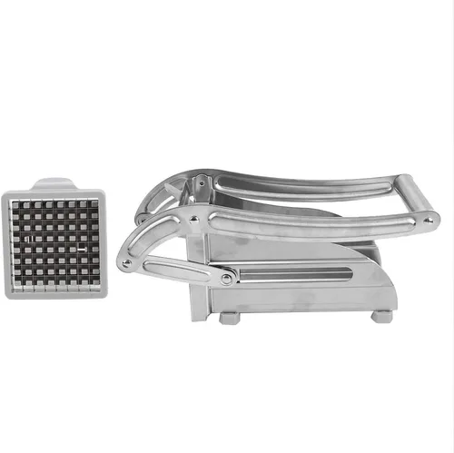 Cortador de papas fritas Cuchillas de acero inoxidable Cortador manual de verduras para papas, zanahorias, pepinos, máquina de corte de papas