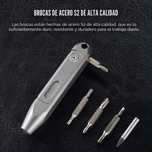 Miniatura 2 de OKNIFE Otacle D1 - Destornillador de bolsillo de titanio pequeño EDC multibroca, juego de destornilladores de precisión 9 en 1, puntas magnéticas