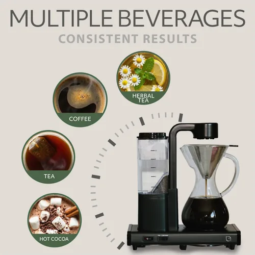 Miniatura 8 de WILLOW Cafetera de goteo de 10 tazas, cafetera automática con jarra de vidrio y función de apagado automático, adecuada para café caliente y helado