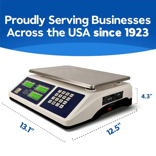 Miniatura 4 de Penn Scale Báscula certificada CM-101 NTEP para computación digital de precios, báscula comercial de 30 libras con legibilidad de 0.01 libras
