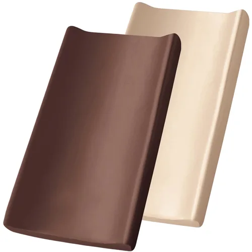 SiinvdaBZX Paquete de 2 fundas para cambiador para bebés, niñas y niños, fundas de satén suaves y sedosas para cambiadores de pañales de 32 x 16