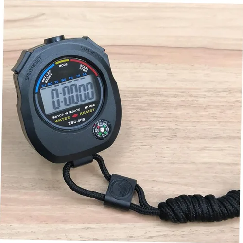 Miniatura 5 de Mikinona Cronómetro electrónico profesional ligero portátil deportivo temporizador para árbitros y uso de entrenamiento