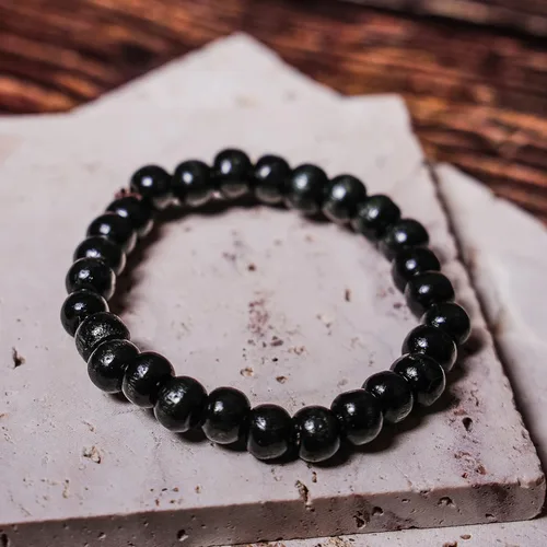 Miniatura 4 de MILAKOO 6 pulseras de cuero trenzado para hombres y mujeres de madera con cuentas de pulsera ajustable