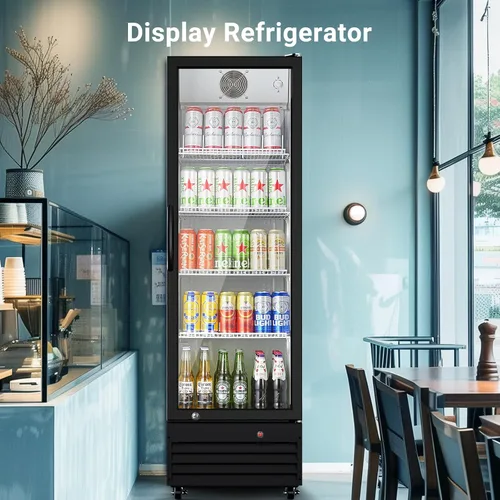 Miniatura 2 de BODEGA BODEGACOOLER - Refrigerador comercial de bebidas de 9 pies cúbicos con puerta de cristal, refrigeradores de bebidas para exhibición