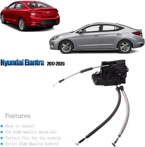 Miniatura 2 de Actuador de cerradura de puerta delantera izquierda compatible con Hyundai Elantra Sedan 2017-2020 Reemplazar la cerradura de la puerta del lado