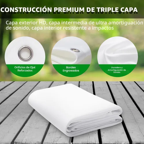 Miniatura 2 de Pantalla de impacto para simulador de golf, monitor de lanzamiento de proyección de triple capa premium con visuales HD, pantalla de práctica
