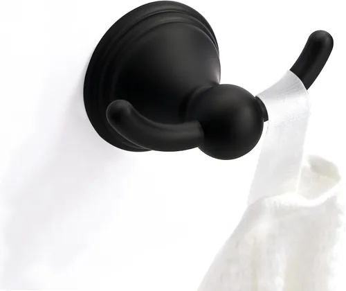 Miniatura 10 de Asidrama Ganchos para toallas de baño, ganchos de bronce aceitado para cocina, ducha, puerta de pared, exquisitos ganchos para bata y toallas, Oil