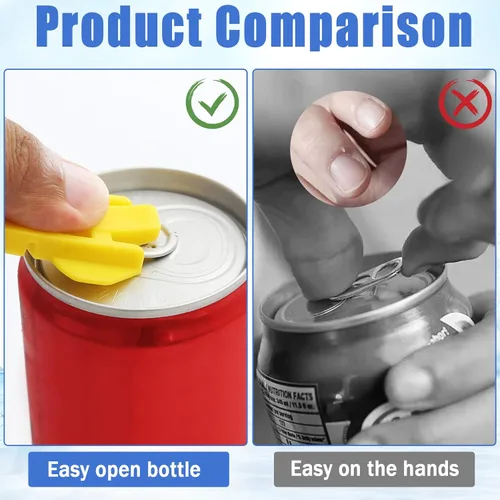 Miniatura 4 de Abrelatas manuales fáciles, paquete de 30 abrelatas de cerveza de soda colorida, abrelatas de plástico de alta calidad, abrelatas de latas