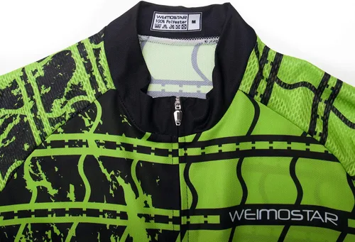 Miniatura 106 de Nuevo Pro cremallera completa hombres ciclismo Jersey manga corta Riding Shirt USA