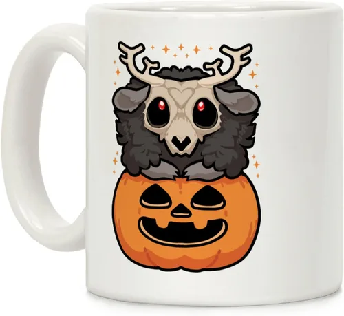 Miniatura 85 de LookHUMAN Taza de Café de Halloween – Halloween Is Meowgical Tazas, Taza de Café Espeluznante Idea de Regalos de Taza, 15 Onzas 10-Blanco