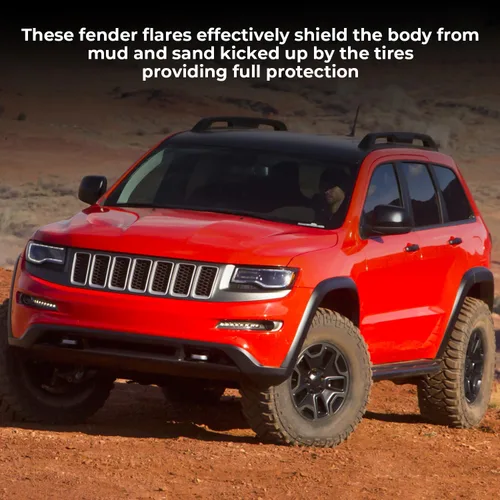 Miniatura 7 de KARPAL Moldura para guardabarros de arco de rueda delantera compatible con Grand Cherokee 2016-2022, lado del lado del conductor, 5XT69RXFAC