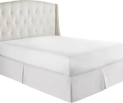Miniatura 13 de HC Collection - Falda de cama tamaño California King con volantes antipolvo y caída de 14 pulgadas, a medida, resistente a las arrugas y a