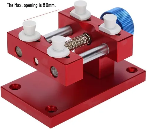 Miniatura 4 de Soporte de caja de reloj ajustable, reloj de pulsera de metal para reparación de caja abierta, soporte para correa de reloj, herramienta