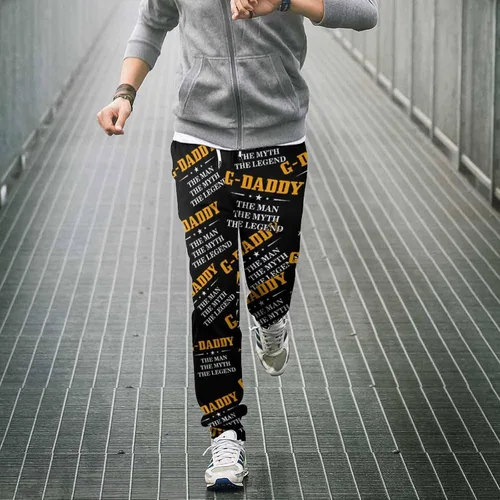Miniatura 4 de G-Daddy The Man The Myth The Legend Soft Womens and Mens Sweatpants Cozy Fit Elastic Athletic Lounge Pants Workout
