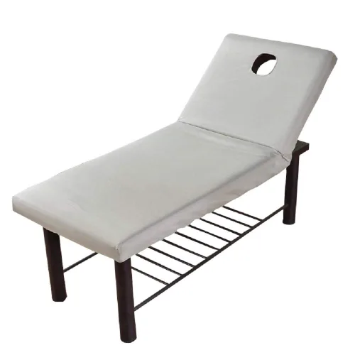 Miniatura 2 de Sólida mesa de salón de masaje, sábana bajera ajustable elástica con cubierta completa con agujero