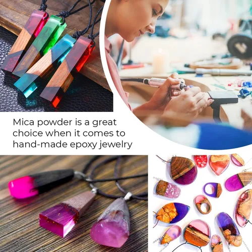 Miniatura 6 de Polvo de mica para resina epoxi, fabricación de jabón, brillo de labios, pigmento en polvo para uñas, pigmento de color de resina epoxi, tinte