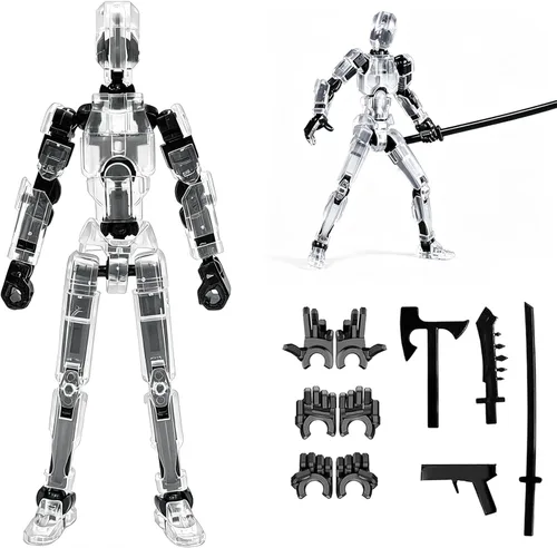Miniatura 8 de Feetcant Titan 13 Figura de Acción, 2025 Nuevo Robot de la Suerte 13 Figuras de Acción, Figuras de Acción Impresas en 3D para Niños (5 piezas)