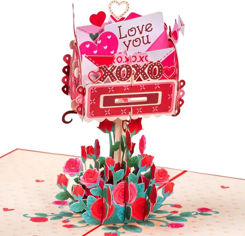 Miniatura 8 de Paper Love Tarjeta romántica desplegable 3D, taza de gato con amor, para el día de la madre, día de San Valentín, aniversario, boda, compromiso