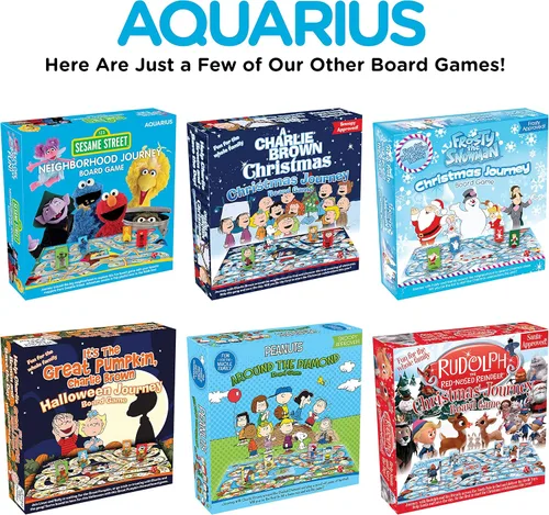 Miniatura 6 de Aquarius Charlie Brown - Juego de mesa de viaje de Navidad, divertido para niños y adultos, mercancía y coleccionables de cacahuetes con licencia