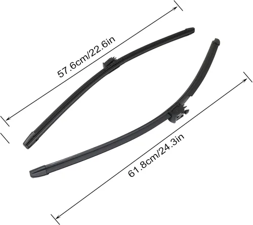 Miniatura 2 de XQSMWF Juego de limpiaparabrisas delantero con calefacción 2228201145 compatible con Mercedes S450 S550 S550e S560 2015-2020# A2228201145