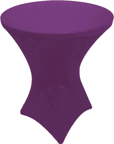 Miniatura 5 de Mantel elástico ajustado de elastano para cóctel de 32 x 42 pulgadas, color rosa, para bodas, eventos y fiestas