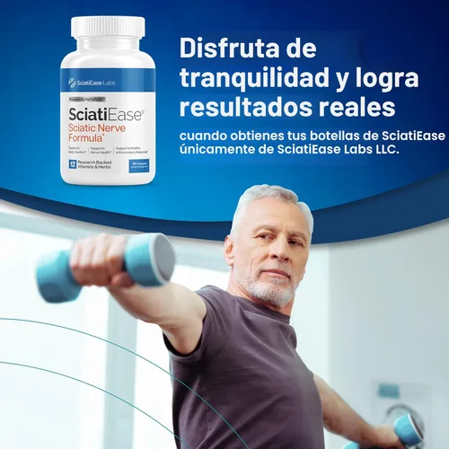 Miniatura 9 de SciatiEase Suplemento de Apoyo para la Salud del Nervio Ciático - Fórmula de Apoyo Nervioso con AlphaPalm, Guisante, Complejo de Vitamina B, Ácido