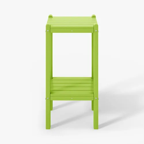 Miniatura 43 de WestinTrends Ashore - Mesa auxiliar Adirondack moderna para patio al aire libre, madera envejecida Roble (Weathered Wood)