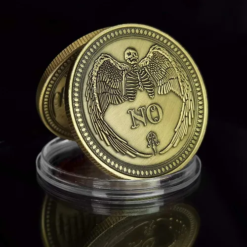 Miniatura 2 de Sí No Challenge Coin Decision Maker Moneda (Bronce)