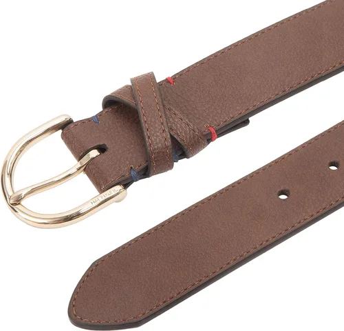 Miniatura 4 de Tommy Hilfiger Cinturón de cuero de moda para mujer, pantalones y vestidos, Banda cruzada marrón