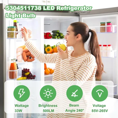 Miniatura 6 de 5304511738 Bombilla LED Refrigerador para Frigidaire Electrolux Refrigerador PS12364857 AP6278388 Potencia: 3.5w