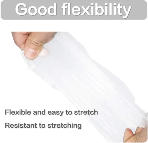 Miniatura 3 de CFGROW 100 guantes de plástico desechables, sin látex, sin polvo, guantes de mano de polietileno transparente, no estériles para limpieza, cocina