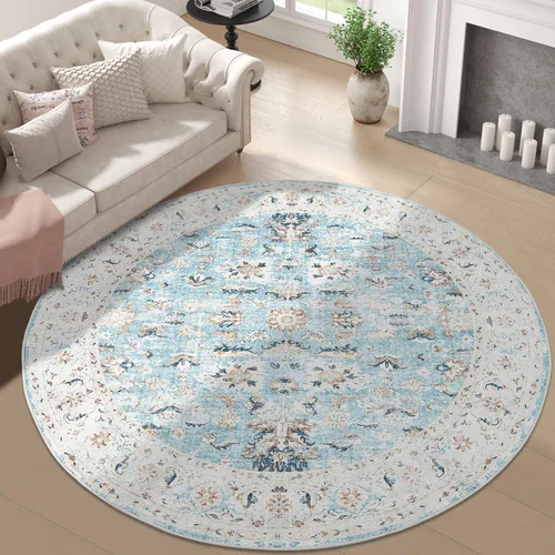 Miniatura 36 de jinchan Alfombra de entrada de 2 x 3 pulgadas, lavable, diseño floral vintage, tapete pequeño para interiores, bohemio, ligero, delgado