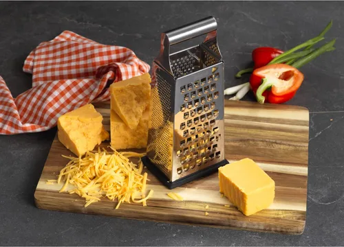 Miniatura 6 de GoodCook Gourmet - Rallador de caja de 4 lados, acero inoxidable, cuchillas grabadas con filo, base antideslizante
