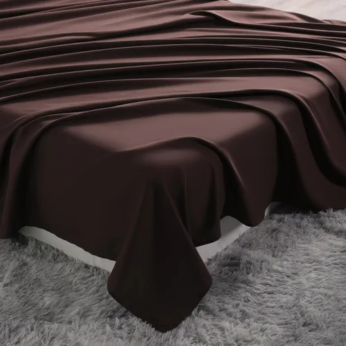 Miniatura 7 de NTBAY Sábana encimera de tamaño individual – Sábana encimera de microfibra cepillada – Sábana superior suave, sin arrugas, resistente a la Marrón