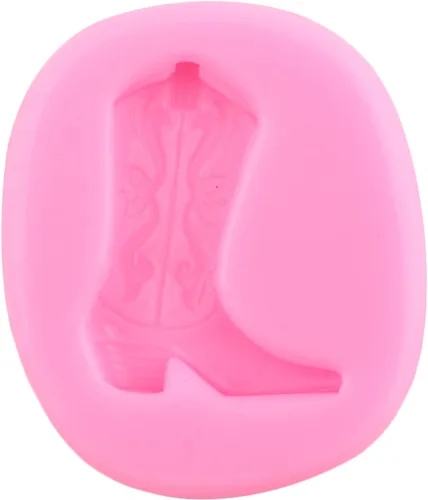 Miniatura 8 de Mujiang Molde de silicona para herradura, botas de vaquero, moldes de fondant, insignia de silla de montar, molde de flecha de plumas para Estilo F