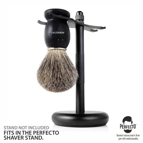 Miniatura 3 de Perfecto Brocha de afeitar de cerdas sintéticas para hombres, diseñada para el mejor afeitado de tu vida. Brocha de afeitar para afeitado húmedo