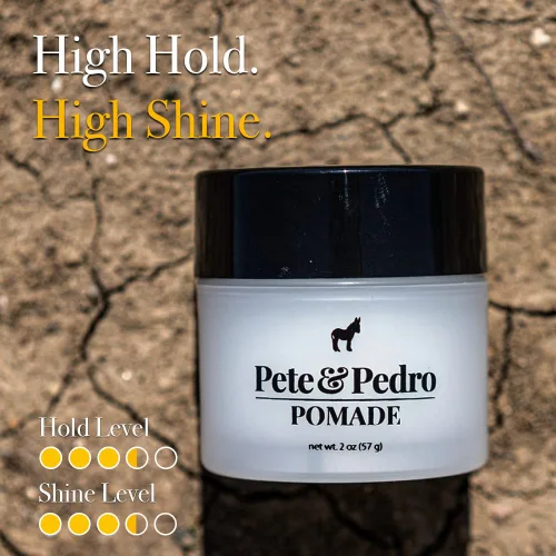 Miniatura 3 de Pete & Pedro Hair Pomade – Pomada clásica de peinado para hombres Fijación media y alto brillo con un montón de control, ayuda a que el cabello se