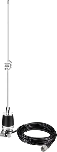 Miniatura 11 de Bingfu Antena de radio móvil VHF UHF 144/430MHz Banda dual 136-174MHz 400-470MHz Radio jamón para vehículo Antena de montaje NMO para coche, camión